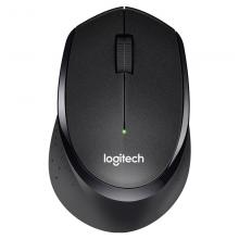 罗技（Logitech）M330静音鼠标 无线鼠标 办公鼠标 右手鼠标 带无线微型接收器 黑色