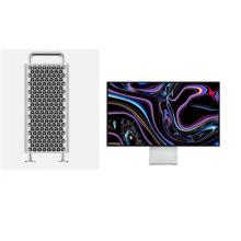 苹果塔式工作站macpro（2.7GHz24核IntelXeonW处理器，TurboBoost最高可达4.4GHz1.5TB (12x128GB)DDR4ECC内存，RadeonProVegaII图形处理器配备 32GBHBM2显存，4TB固态硬盘，不锈钢框架配支脚，妙控鼠标2+妙控板2，带有数字小键盘的妙控键盘-中文(拼音)/ProDisplayXDR 32英寸视网膜6K显示器，含Pro Sta...