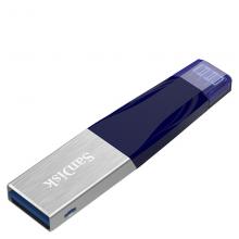 闪迪 SDIX40N 容量128G 苹果Lighting接口 U盘 蓝