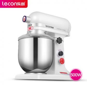 乐创(lecon)商用打蛋器 多功能家商用揉面机搅拌机厨师机打面机奶油打发机 7L鲜奶机白色款500W LC-XNJ07A