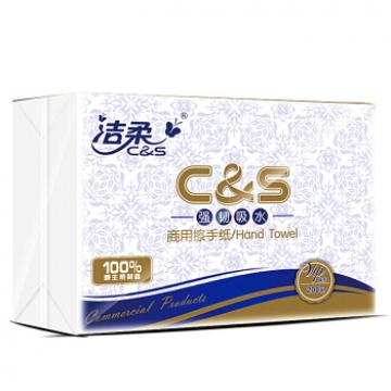 洁柔(C&S)JC003-02擦手抽纸 200抽*20包整箱销售