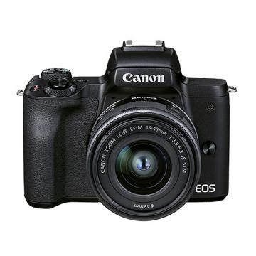 佳能 EOS M50 Mark II(15-45mm)入门微单相机(雷克沙128GB SD存储卡 C10 U3 V30 读160MB/s 写120MB/s/沣标(FB)轻便型专业三脚架 FB-254L/佳能相机包原装单反/佳能原装电池)