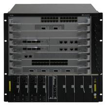 S7706增强引擎组合配置(含一体化总装机箱*1,SRUED主控板*2)/48端口十兆/百兆/千兆以太网电接口板(EC1,RJ45)1块/48端口百兆/千兆以太网光接口板(EC1,SFP)1块/光模块-eSFP-GE-单模模块(1310nm,10km,LC) 10块/800W交流电源模块(黑色) 2套/S7700基本软件, V200R021C00、 IPV6功能授权 1套/3 年原厂服务