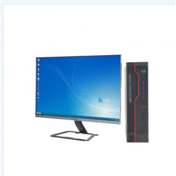 定制台式机电脑，支持WIN7操作系统，27寸显示屏，I5,8G内存，1T硬盘