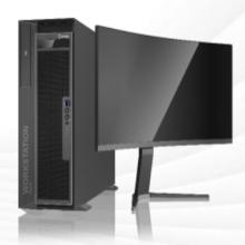 Suma中科可控天阔W40P 旗舰级工作站（3390*2/64G*2/2T SSD+2T SATA/DVDRW/双千/24G/800W*2/前置USB接口/麒麟V10 专业版操作系统/23.8显示器配链鼠）